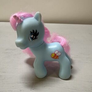 Vintage Gi-Go Toys Wonder Pony Land 5-09-81 "fakie" Unicorn Bumblebee Blue